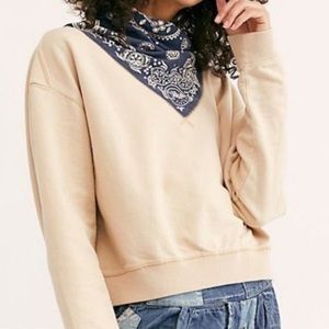 Free People Bandana Sweatshirt